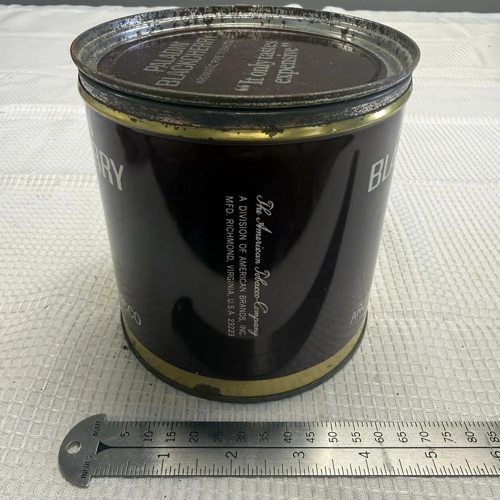 Vintage Paladin‎ Blackcherry Aromatic Pipe Tobacco Tin Can 14oz Empty